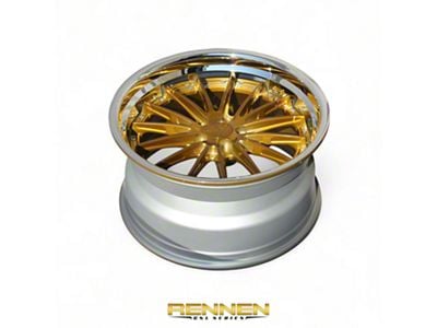 Rennen CSL-8 Tinted Bronze with Chrome Step Lip Wheel; Rear Only; 20x10.5; 18mm Offset (08-23 RWD Challenger, Excluding Widebody)