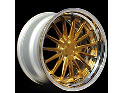 Rennen CSL-8 Tinted Bronze with Chrome Step Lip Wheel; Rear Only; 20x10.5; 42mm Offset (20-26 Corvette C8 Stingray)
