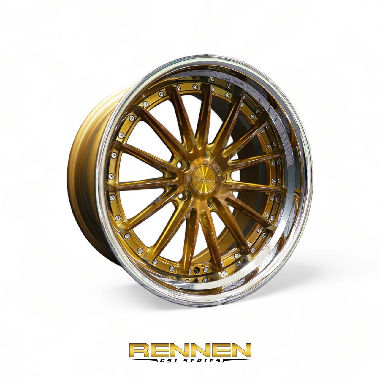 Rennen Corvette CSL-8 Tinted Bronze with Chrome Step Lip Wheel