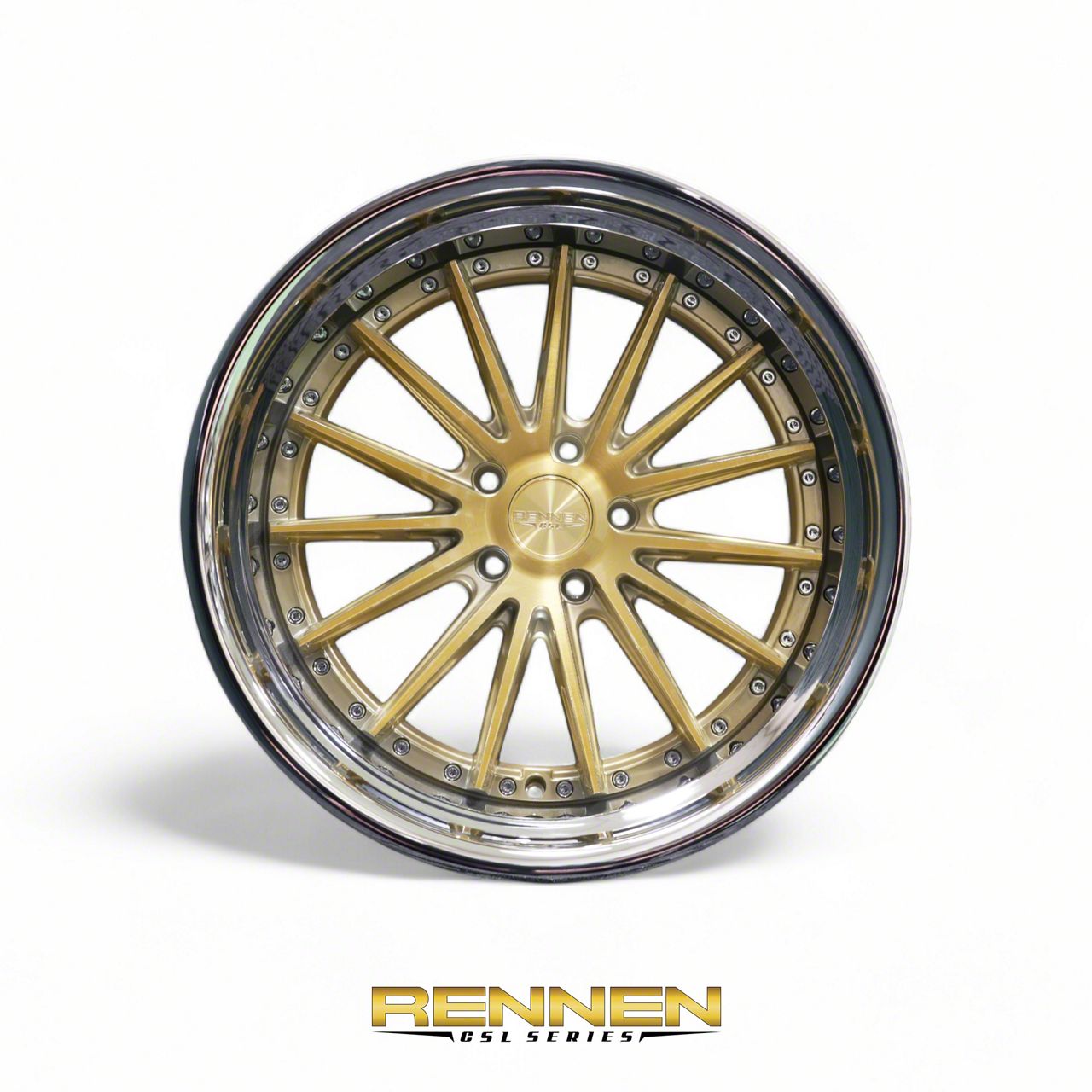 Rennen Corvette CSL-8 Tinted Gold with Chrome Step Lip Wheel
