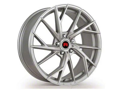 Rennen Flowtech FT28 Silver Brushed Face Wheel; 20x9; 15mm Offset (06-10 RWD Charger)