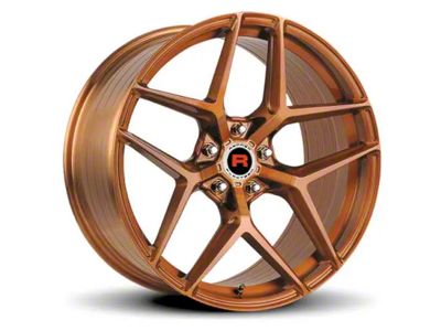 Rennen Flowtech FT13 Brushed Bronze Tint Wheel; 19x8.5 (10-14 Mustang GT w/o Performance Pack, V6)