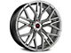 Rennen Flowtech FT12 Silver Brushed Face Wheel; 20x9 (08-23 RWD Challenger, Excluding Widebody)