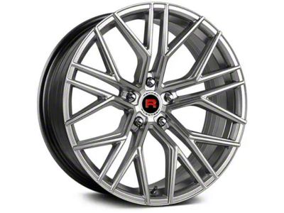 Rennen Flowtech FT12 Silver Brushed Face Wheel; Rear Only; 20x10.5 (08-23 RWD Challenger, Excluding Widebody)