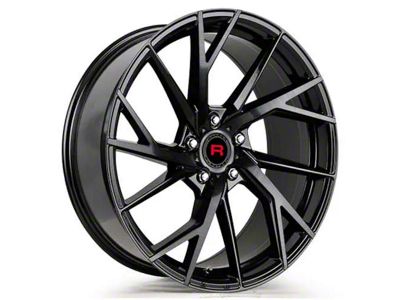 Rennen Flowtech FT28 Brushed Dark Tint Wheel; Rear Only; 20x10.5; 25mm Offset (08-23 RWD Challenger, Excluding Widebody)
