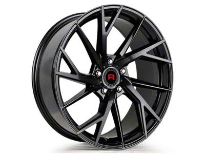 Rennen Flowtech FT28 Brushed Dark Tint Wheel; Rear Only; 20x10.5 (08-23 RWD Challenger, Excluding Widebody)