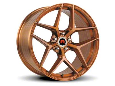Rennen Flowtech FT13 Brushed Bronze Tint Wheel; 19x8.5; 25mm Offset (21-25 Mustang Mach-E)