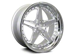 Rennen CSL-7 Silver Machined with Chrome Step Lip Wheel; 19x8.5 (21-23 Mustang Mach-E)