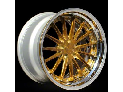 Rennen CSL-8 Tinted Bronze with Chrome Step Lip Wheel; Rear Only; 20x10.5; 42mm Offset (21-26 Mustang Mach-E)