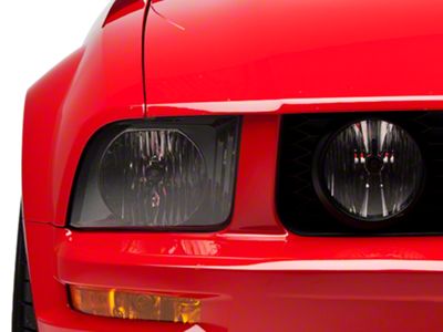 Stock Replacement Headlight; Black Housing; Clear Lens; Driver Side (05-09 Mustang w/ Factory Halogen Headlights, Excluding GT500)
