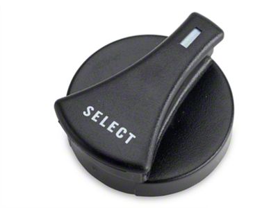 HVAC Control Knob; Select (87-89 Mustang)