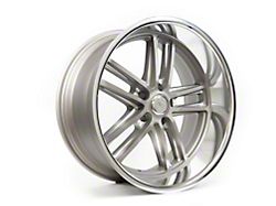 Resto Vintage Wheel Co Maverick Texture Gun Metal Center with Milled Window Diamond Cut Lip Wheel; 18x8; 1mm Offset (10-14 Mustang GT w/o Performance Pack, V6)