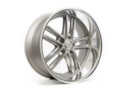 Resto Vintage Wheel Co Maverick Texture Gun Metal Center with Milled Window Diamond Cut Lip Wheel; 18x8; 1mm Offset (94-98 Mustang)