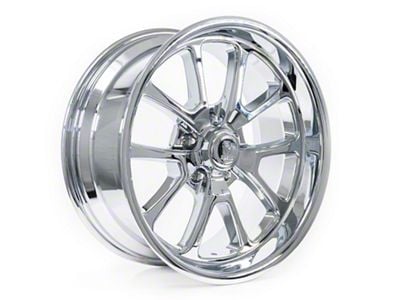 Resto Vintage Wheel Co Laguna Milled Window Chrome Plated Wheel; Rear Only; 22x10.5; 1mm Offset (93-02 Camaro)
