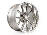 Resto Vintage Wheel Co Laguna Texture Gun Metal Center with Milled Window Diamond Cut Lip Wheel; 17x9.5; 1mm Offset (24-26 Mustang)