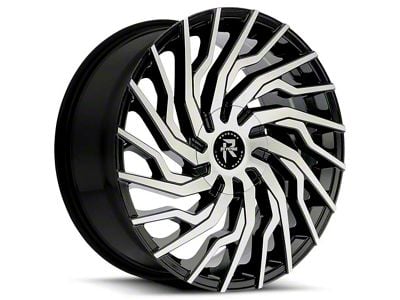 Revenge Luxury Wheels RL-101 Black Machined Wheel; 20x8.5 (05-09 Mustang)