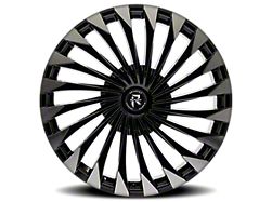Revenge Luxury Wheels RL-106 Black Machined Wheel; 24x9; 15mm Offset (06-10 RWD Charger)