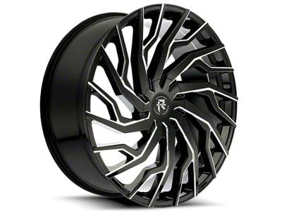 Revenge Luxury Wheels RL-101 Black Milled Windows Wheel; 20x8.5 (2024 Mustang)