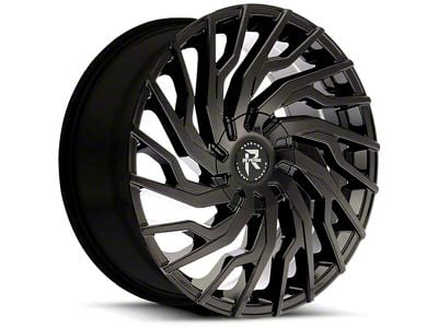 Revenge Luxury Wheels RL-101 Gloss Black Wheel; 20x8.5 (2024 Mustang)