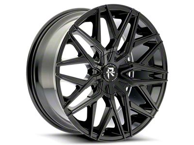 Revenge Luxury Wheels RL-104 Gloss Black Wheel; 20x8.5 (2024 Mustang)