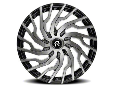 Revenge Luxury Wheels RL-101 Black Machined Wheel; 24x9; 15mm Offset (11-23 RWD Charger, Excluding SRT Hellcat & Widebody)