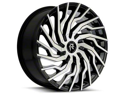 Revenge Luxury Wheels RL-101 Black Machined Wheel; 20x8.5; 35mm Offset (21-25 Mustang Mach-E)