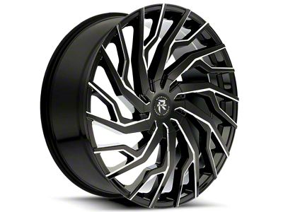 Revenge Luxury Wheels RL-101 Black Milled Windows Wheel; 18x8 (21-24 Mustang Mach-E, Excluding GT)