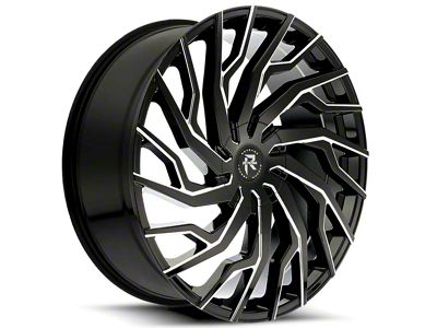 Revenge Luxury Wheels RL-101 Black Milled Windows Wheel; 20x8.5; 35mm Offset (21-25 Mustang Mach-E)