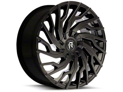 Revenge Luxury Wheels RL-101 Gloss Black Wheel; 18x8 (21-23 Mustang Mach-E, Excluding GT)
