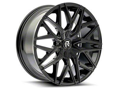 Revenge Luxury Wheels RL-104 Gloss Black Wheel; 18x8; 35mm Offset (21-25 Mustang Mach-E, Excluding GT)