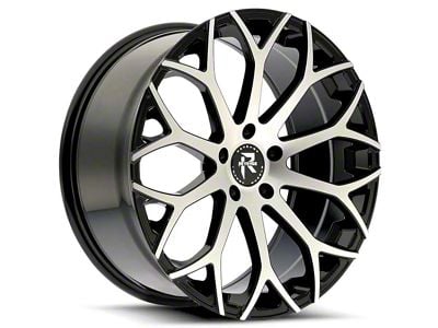 Revenge Luxury Wheels RL-105 Black Machined Wheel; 18x8 (21-24 Mustang Mach-E, Excluding GT)