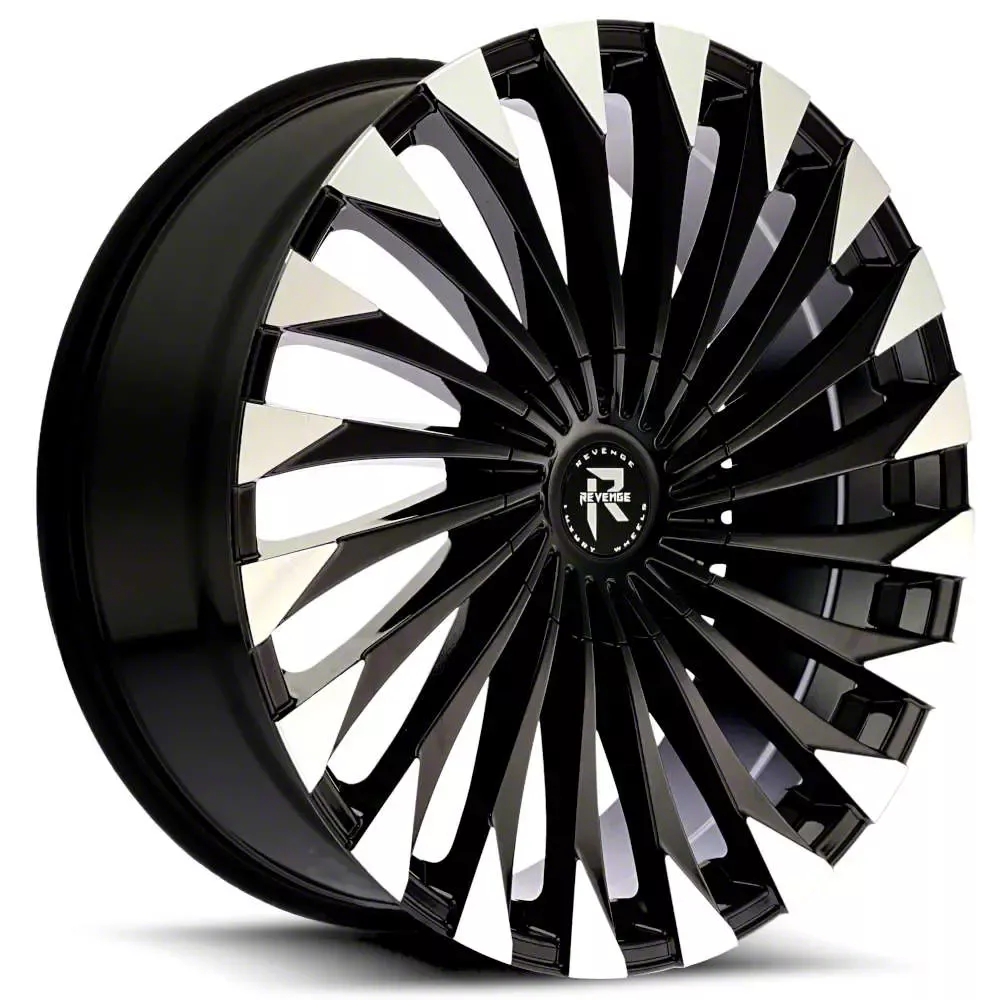 最大80％オフ Wheels Luxury Revenge Mach-E Wheel Machined Black RL-106 スカート