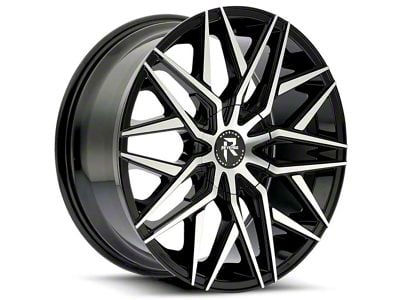 Revenge Luxury Wheels RL-104 Black Machined Wheel; 20x8.5 (15-23 Mustang GT, EcoBoost, V6)