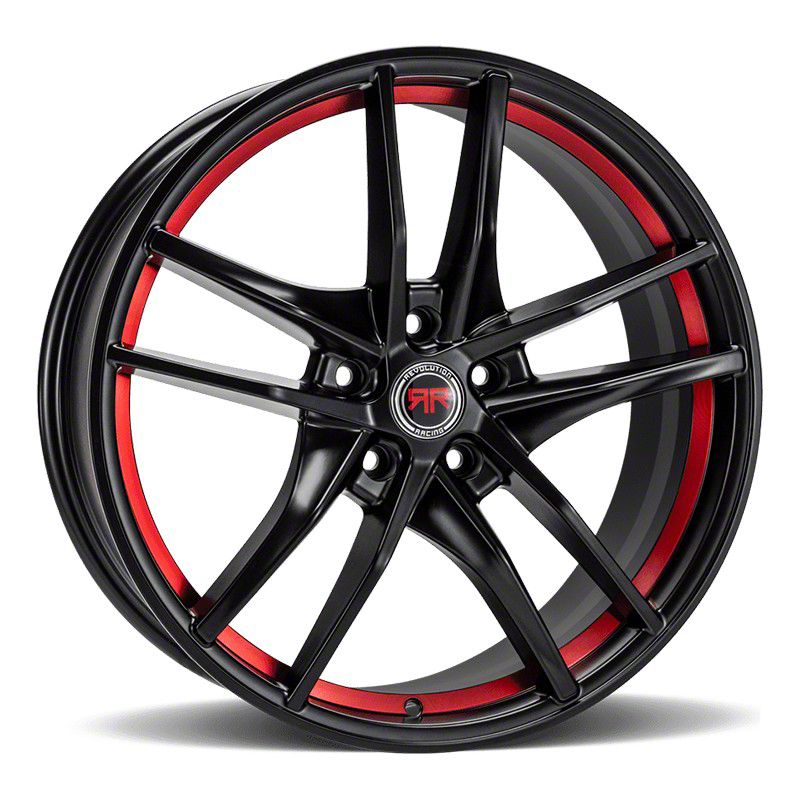Revolution Racing RR28 Black with Red Ring Wheel; 18x8; 40mm Offset (15 ...