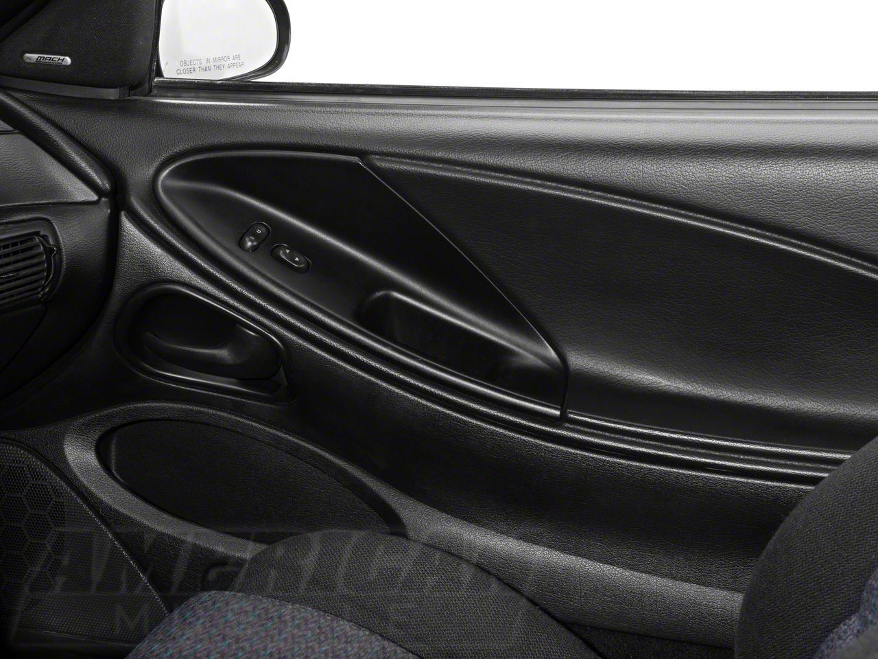 OPR Mustang Door Panel Insert Passenger Side Charcoal 100656 94 04 Mustang GT Coupe V6 Coupe 99 01 Mustang Cobra Coupe Free Shipping