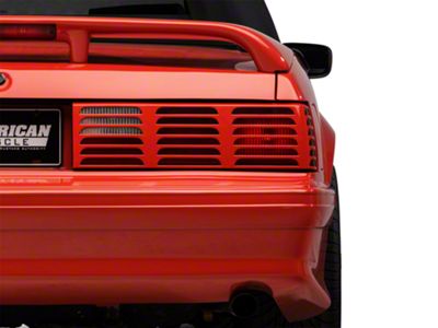Replacement GT Style Tail Light Lens; Passenger Side (87-93 Mustang)