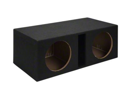 Rhino Box Dual 10-Inch Slot Ported Subwoofer Box; Carpeted (Universal; Some Adaptation May Be Required)