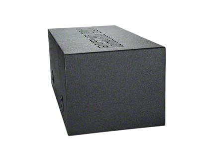 Rhino Box Dual 10-Inch Slot Ported Subwoofer Box; Poly Coated (Universal; Some Adaptation May Be Required)