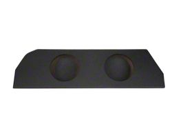 Rhino Box Dual 10-Inch Trunk Subwoofer Box; Poly Coated (10-12 Camaro)