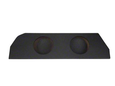 Rhino Box Dual 10-Inch Trunk Subwoofer Box; Poly Coated (10-12 Camaro)