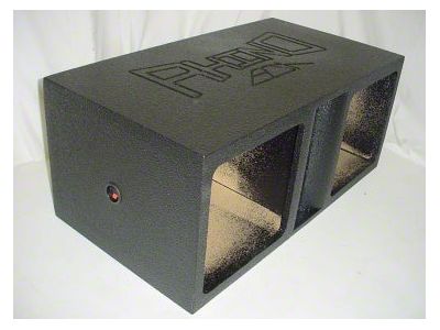 Rhino Box Dual 10-Inch Trunk Subwoofer Box; Poly Coated (13-24 Camaro)