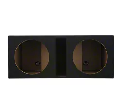 Rhino Box Dual 12-Inch Slot Ported Subwoofer Box; Carpeted (Universal; Some Adaptation May Be Required)