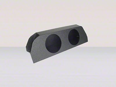 Rhino Box Dual 12-Inch Trunk Subwoofer Box; Carpeted (10-12 Camaro)