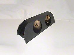 Rhino Box Dual 12-Inch Trunk Subwoofer Box; Carpeted (13-24 Camaro)