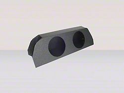 Dual 12-Inch Trunk Subwoofer Box; Poly Coated (10-12 Camaro)