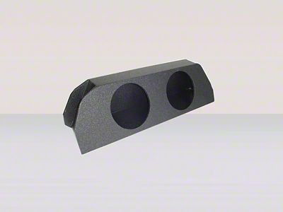 Rhino Box Dual 12-Inch Trunk Subwoofer Box; Poly Coated (10-12 Camaro)