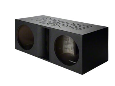 Rhino Box Dual 15-Inch Horn Ported Subwoofer Box; Poly Coated (Universal; Some Adaptation May Be Required)