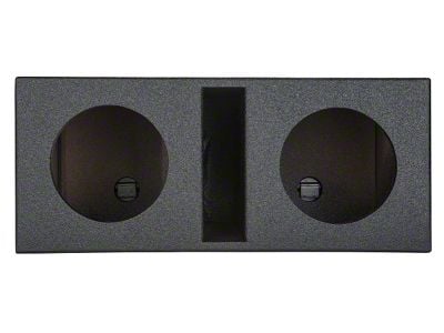 Rhino Box Dual 8-Inch Slot Ported Subwoofer Box; Poly Coated (Universal; Some Adaptation May Be Required)
