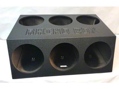 6 x 12-Inch Subwoofer Box; Poly Coated (97-19 Corvette C5, C6 & C7)