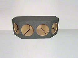 Quad 10-Inch Front Facing Subwoofer Box; Carpeted (97-19 Corvette C5, C6 & C7)